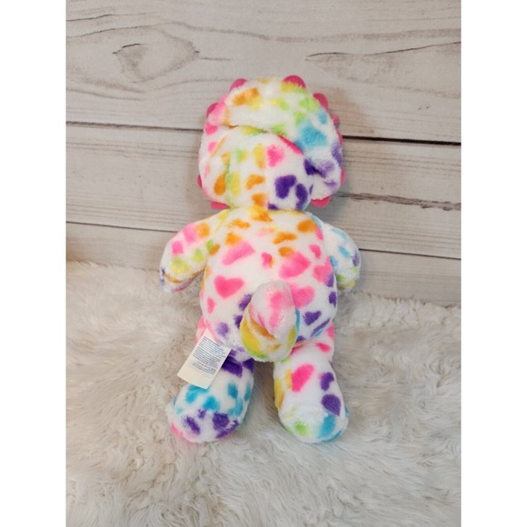 Build-A-Bear workshop Dinosaur 17” Neon Hearts Plush - Picture 3 of 6